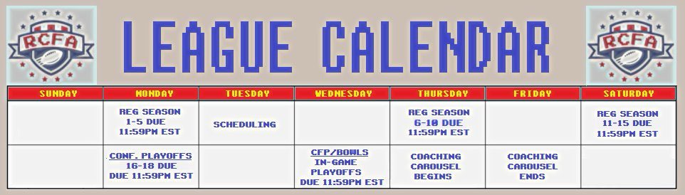 CollegeRetro's tweet image. Hey Coaches! Here are the rules, schedule and waitlist link for all the new people!

docs.google.com/forms/d/1CWSvZ…