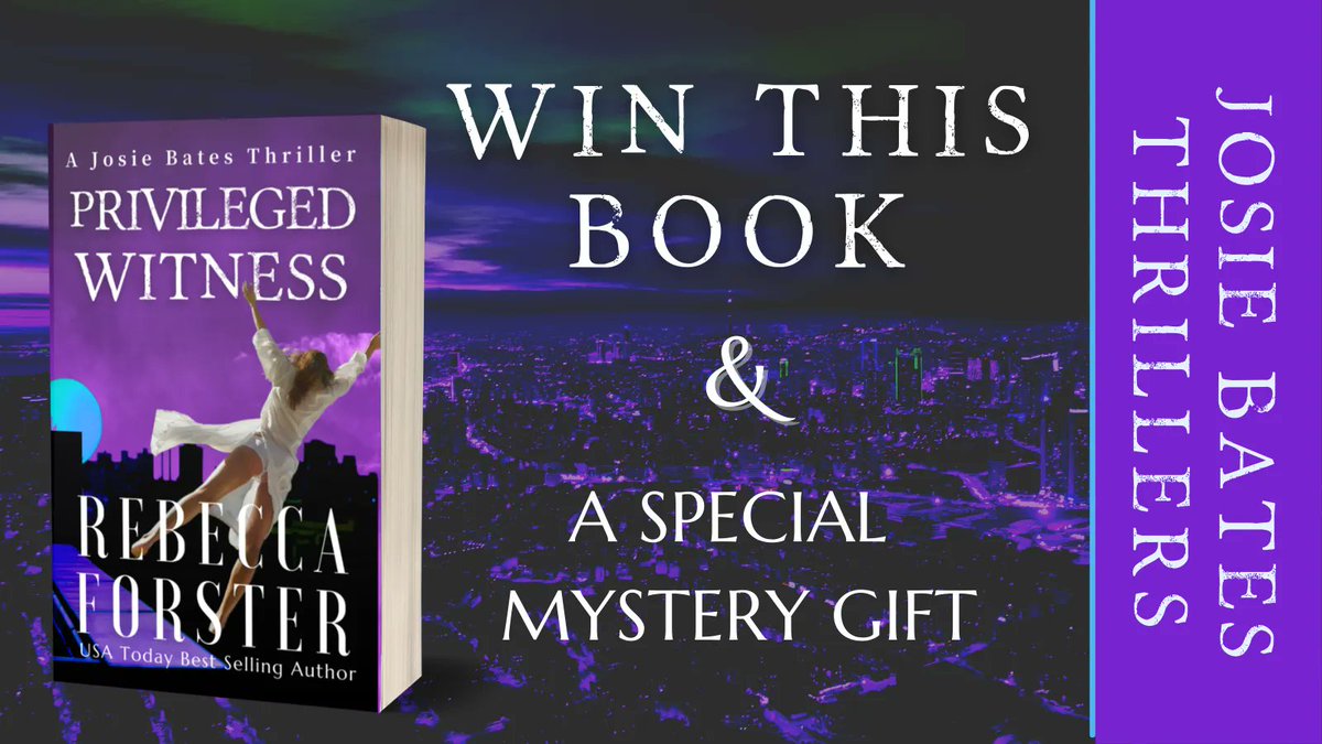 Rebecca_Forster's tweet photo. CELEBRATING! PRIVILEGED WITNESS' new cover! EVERYONE can PLAY! Visit my FB page & enter with a comment, heart, thumbs up or share. https://t.co/GcaDCjuA4m #writerscommunity #Writers #readerscommunity #readerchoice #thrillers #Giveaway #bookcommunity #bookstagram #bookseries https://t.co/uJV2pml4o1