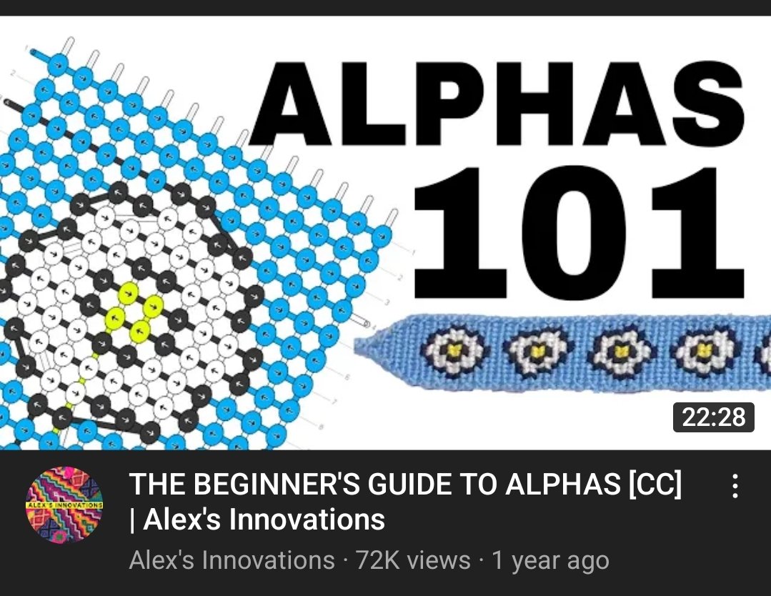 For everyone asking how to make alpha bracelets, here's some useful tutorials! I will be uploading some of the patterns we've used so you all can make the birthday bracelets💜