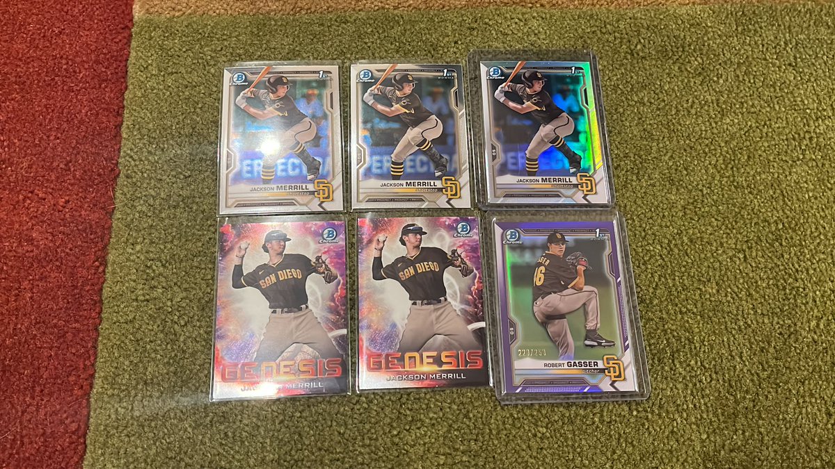 CardCommander2's tweet image. Padres Bowman Draft Lot! $16 BMWT @HobbyConnector