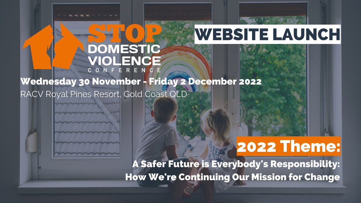 ASDVConference's tweet photo. We're excited to launch the 2022 STOP Domestic Violence Conference (visit: https://t.co/wOxldVkLJU) on 30 Nov - 2 Dec 2022 at the RACV Royal Pines Resort, GC QLD.

This year's theme is 'A Safer Future is Everybody's Responsibility: How We're Continuing Our Mission for Change' https://t.co/iHodPbB54N