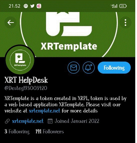 XRTemplate tweet media