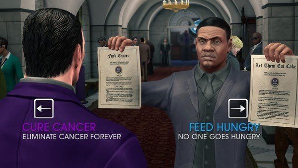 Saints Row 4 is better written than most games for that reason