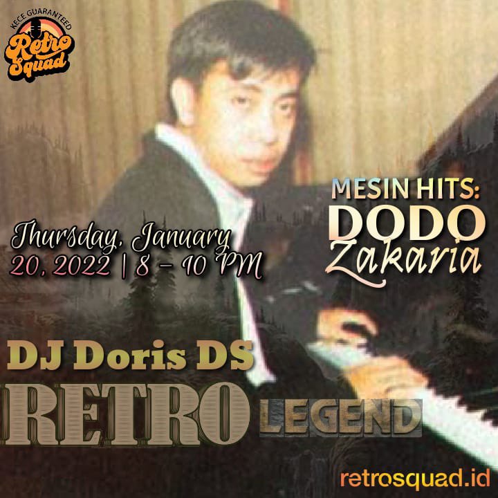 keceguaranteed's tweet photo. Dont miss #RETROLEGEND tonight (20 Jan 2022, 8:00 pm) with DJ Doris DS! MESIN HITS: DODO ZAKARIA! Listen here: https://t.co/dHDOXmnICi .
.
Get our app at Google Playstore : “retrosquad radio”. https://t.co/loaZPXtJTK