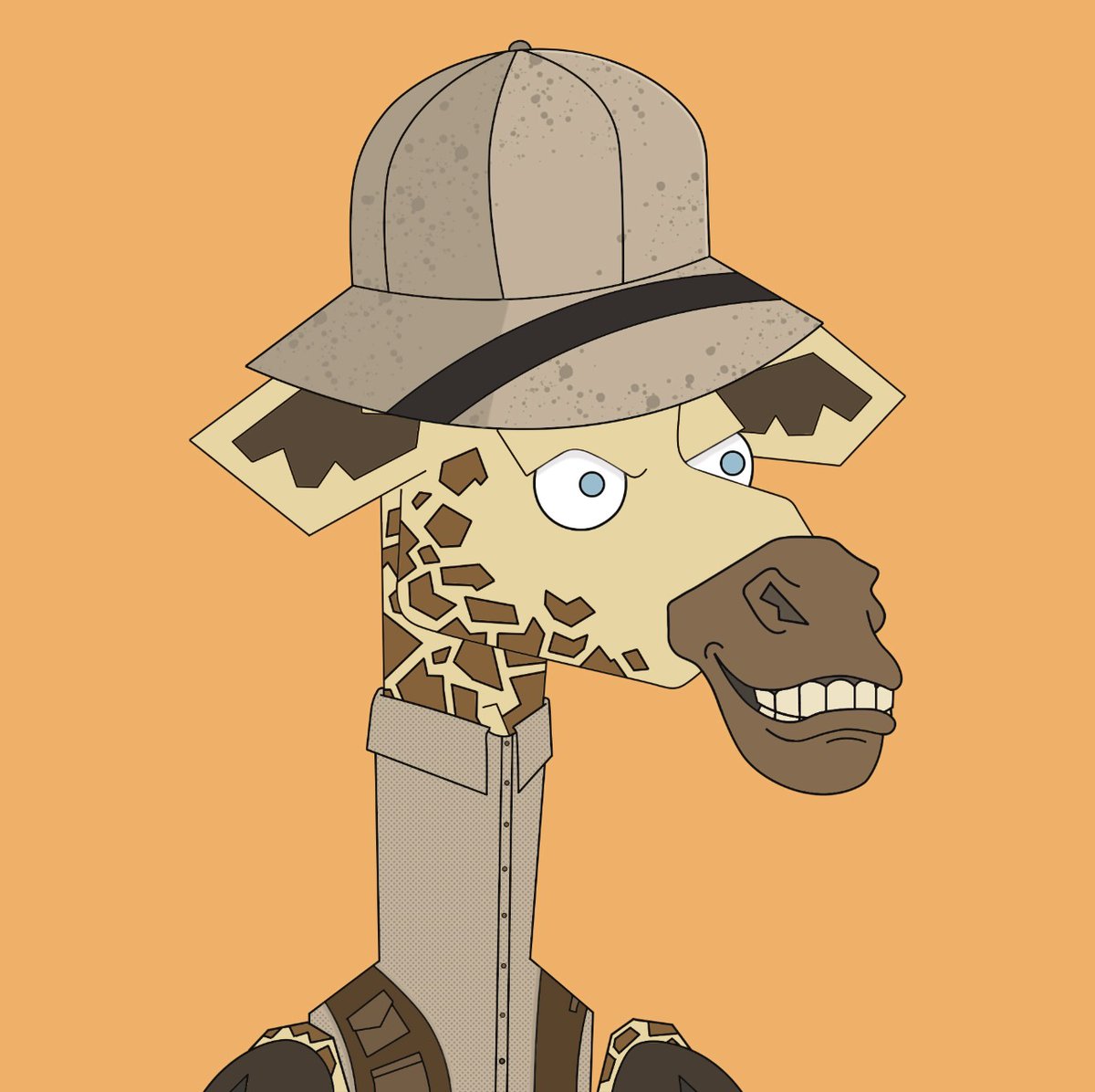 longneckzznft's tweet photo. The safari piece of our #LONGNECKZNFT project. Follow along to help us #preserve the habitats of the #giraffes and stop #poaching. https://t.co/V3o4MbpSup