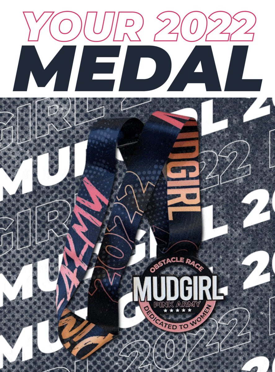 Earning this #MUDGIRL medal in June! 

Training starts now. 💪 #pinkarmy