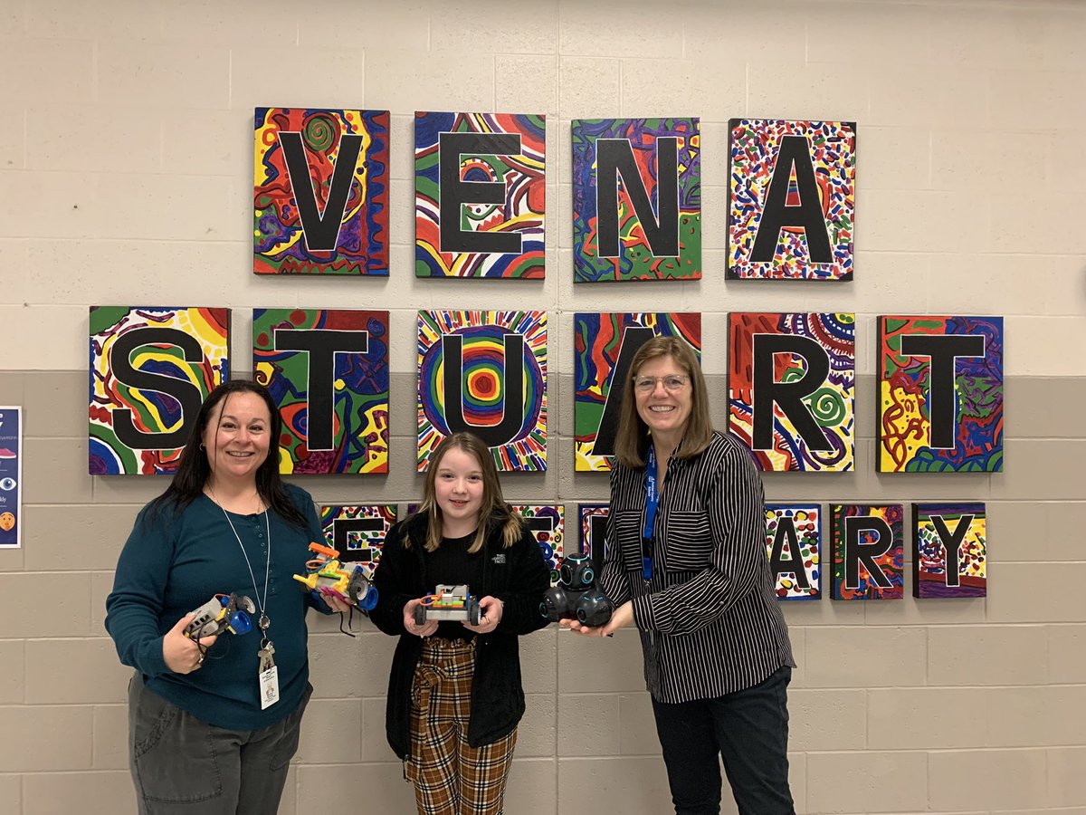 Big things are happening at Vena!  Mrs. Saxton and Mrs. Vincent were awarded a $5k STEM grant to start their “Creating a Spark!” project.  Vena students will now have the opportunity to learn about and work with robots. <a href="/VSEsuperstars1/">VSE@superstars</a> <a href="/McMenAMY05/">Amy McMenamy</a> <a href="/Thurman7Jessica/">Jessica Adams</a>