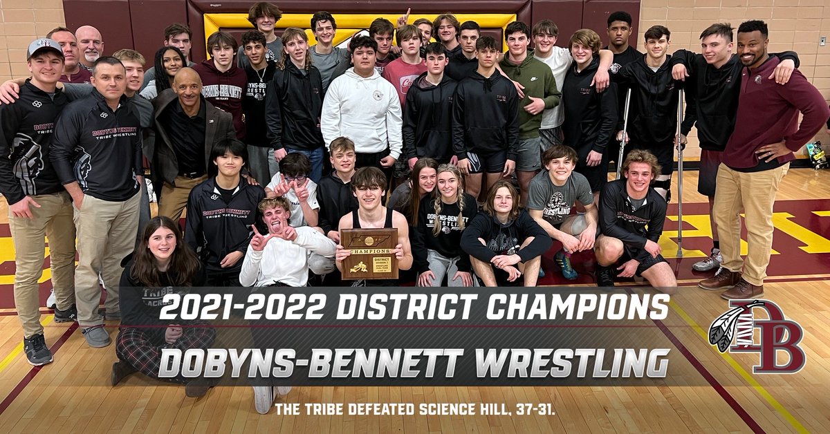 KCS__Athletics's tweet photo. FINAL | Tribe Wrestling

District Champs!!! 🏆 #RollTribe https://t.co/cKJ1X6PZvd