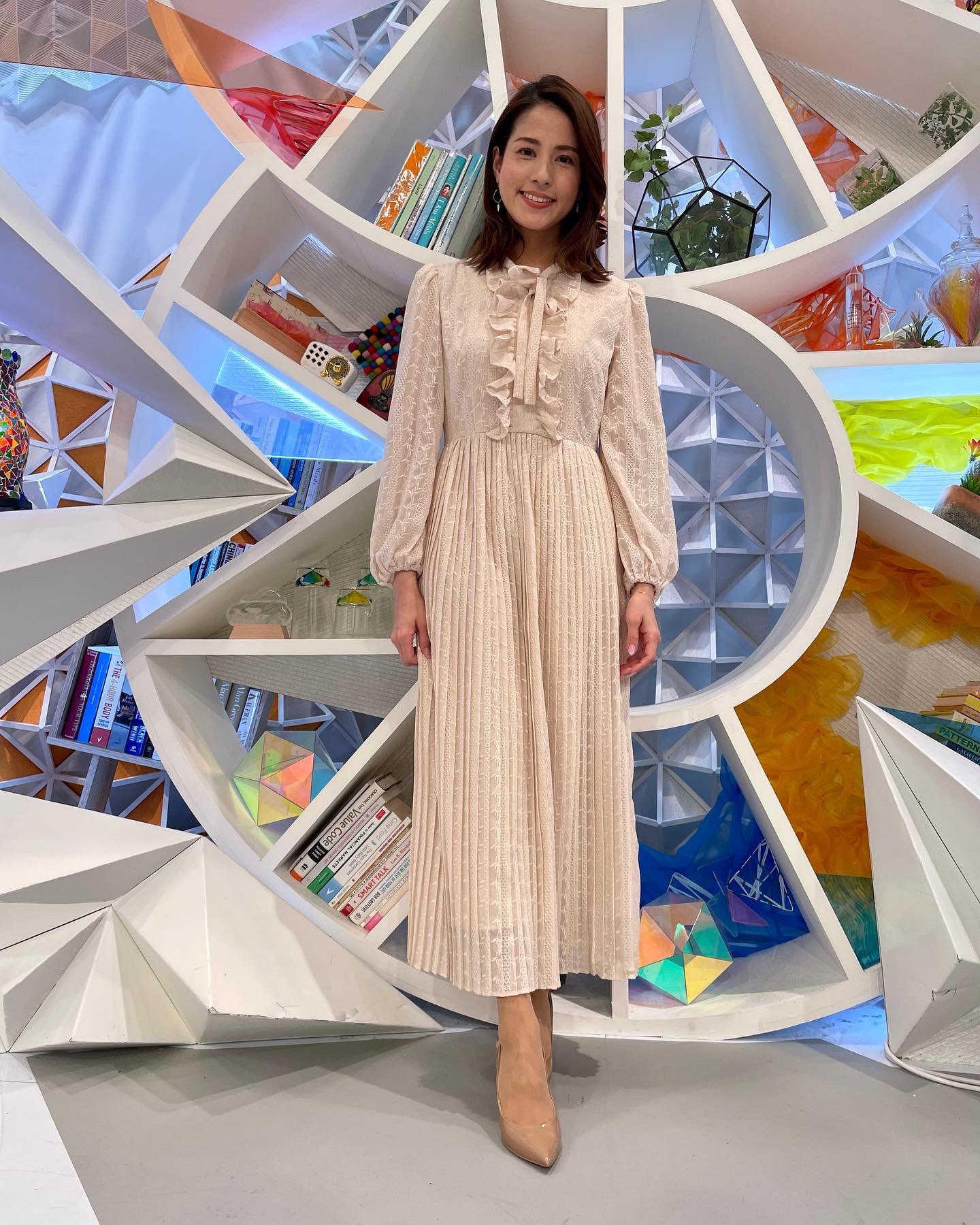 永島優美アナ着用】utilism ワンピース ベルト付き - メルカリ