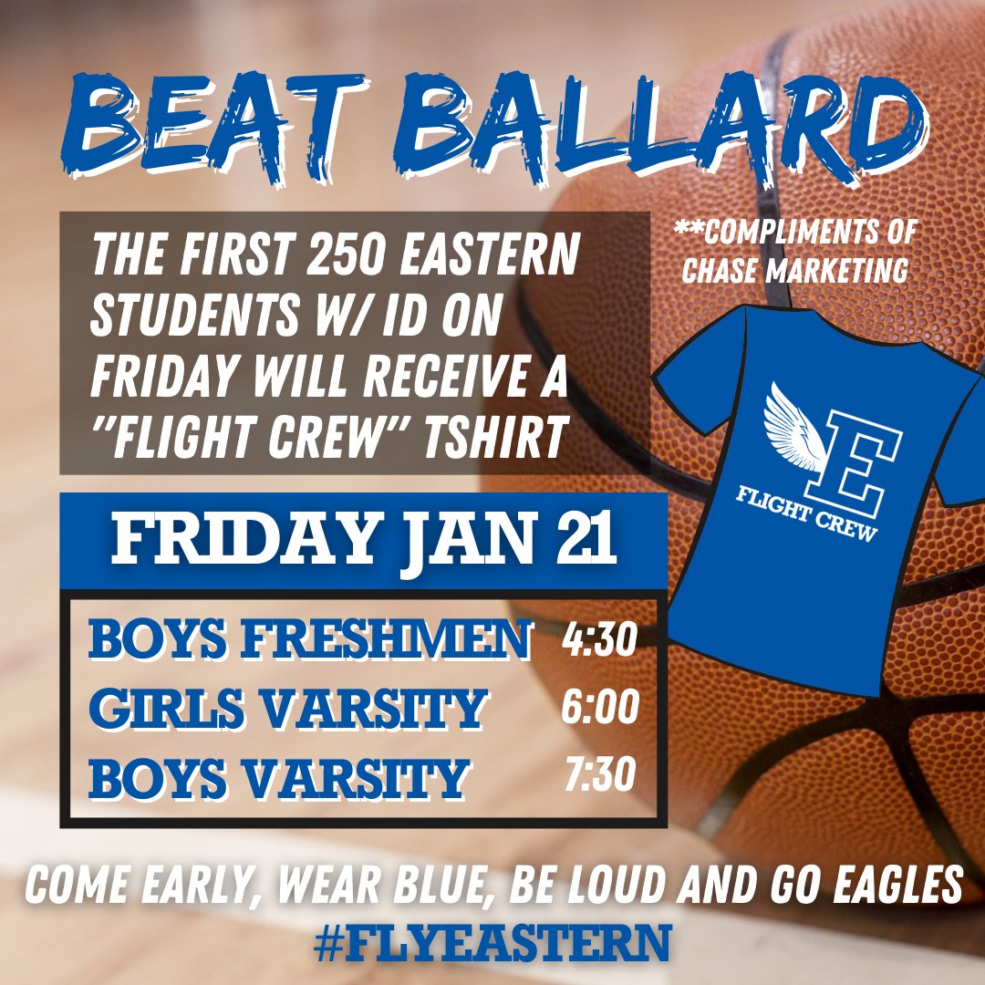 #flyeastern #beatballard #wearblue