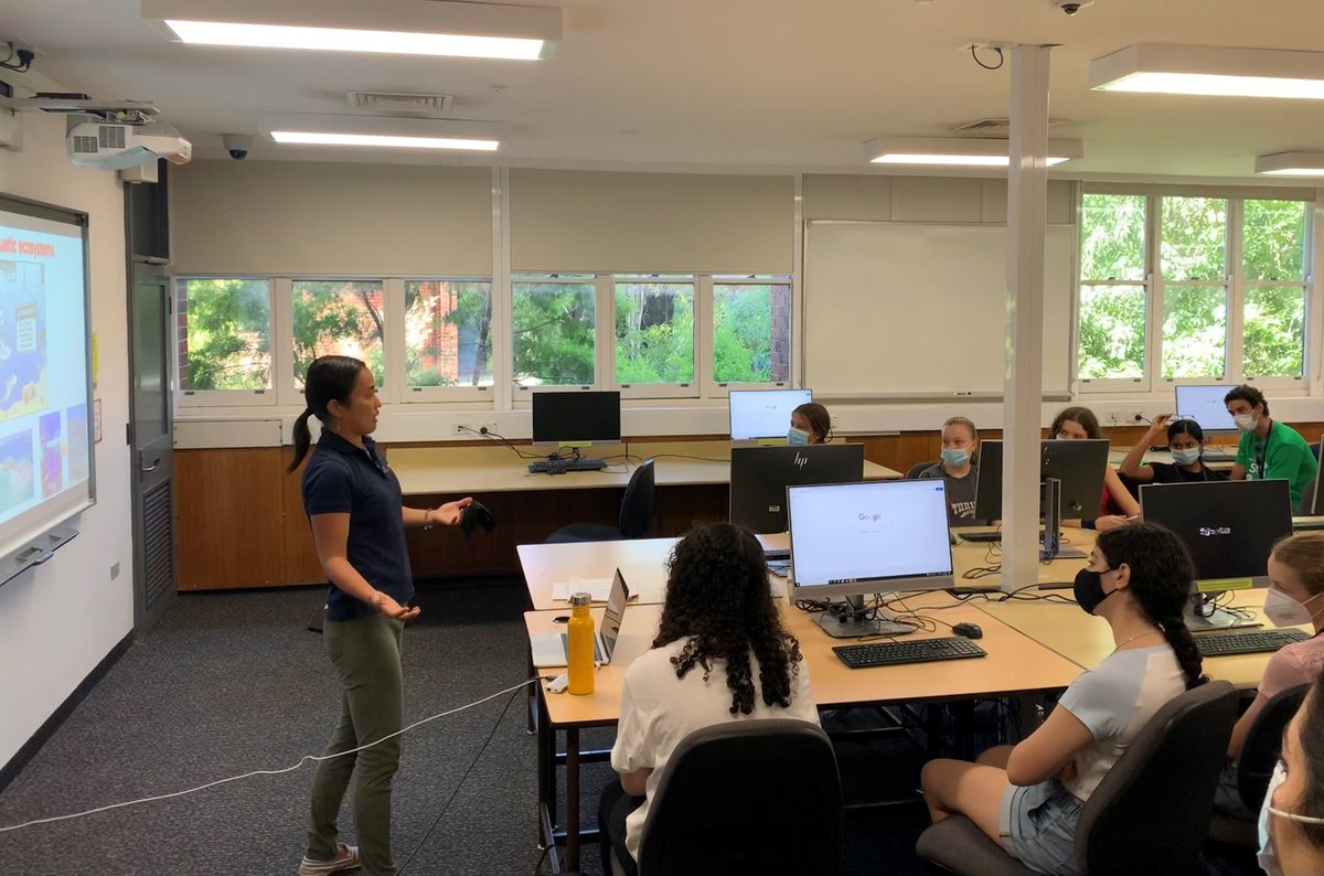 eDNAfrontiers's tweet photo. We had fun this week introducing #eDNA to students in the @CurtinUni @CurtinStem DISCOVER program for WA's new science legends. Particularly enjoyed the bioinformatics session reading out A, G, C and T's - was like a verbal sequencing facility! @curtin_trend @CurtinEandA https://t.co/4b3Taiu8xe