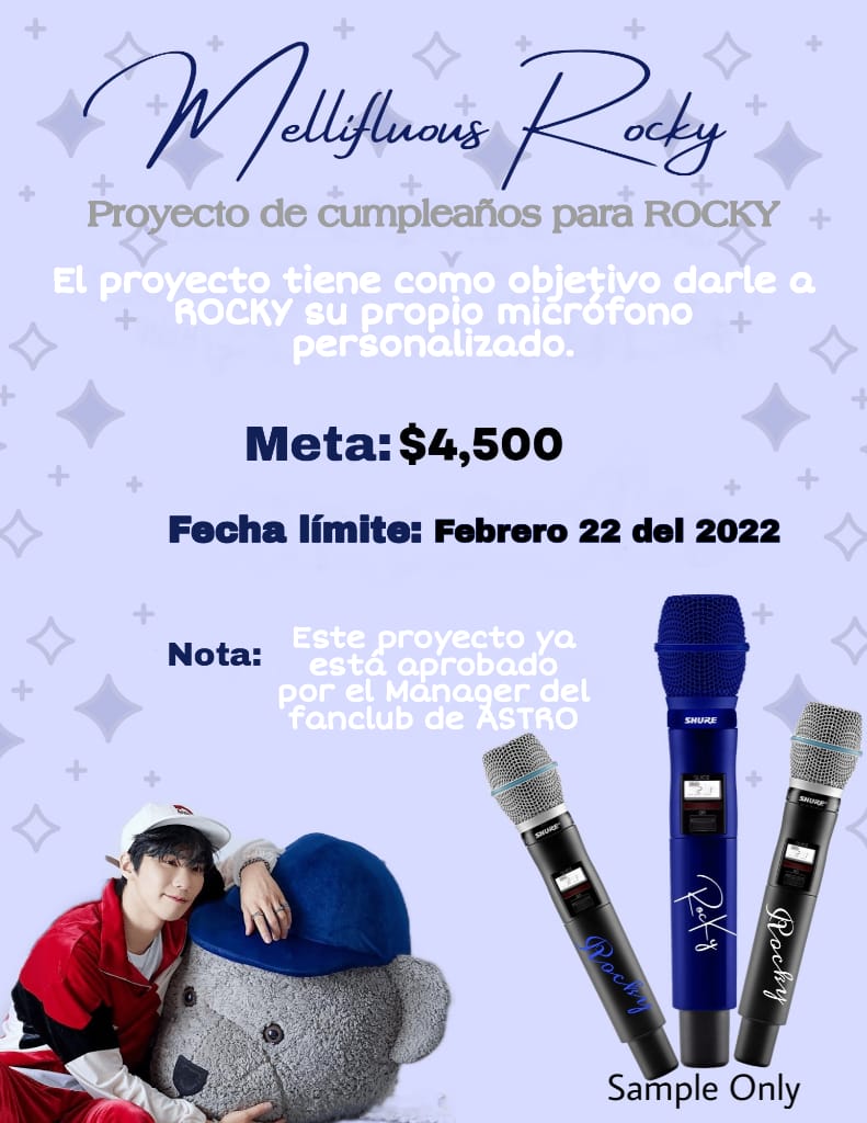 ASTROworldland's tweet photo. 🐺 Campaña de donación🐺 

Micrófono personalizado para el cumpleaños de ROCKY 🎤💜

Objetivo: 4500 USD
Fecha límite: 22/02 a las 23:59

Por favor revise y complete el siguiente formulario. 

🔗 https://t.co/onClstG4rE 

* Todo el dinero recaudado será enviado al organizador https://t.co/HXOr3tUAj6