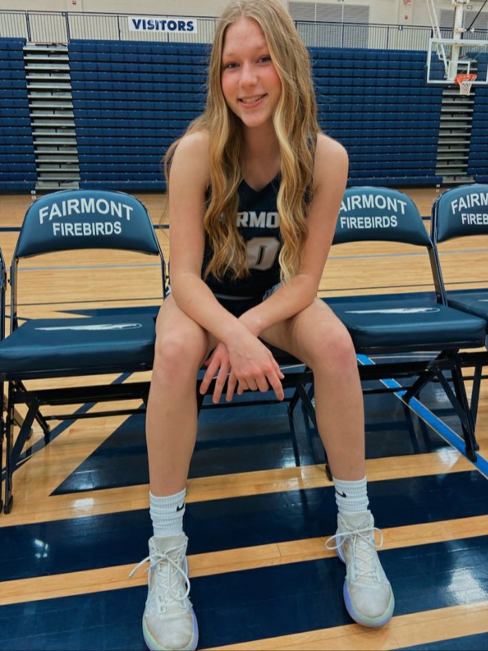 FairmontMktg's tweet photo. 🔷️MEMBER SPOTLIGHT🔷️ Meet Jr, Serena Baker on @FairmontGB 🏀 &amp; @fairmontwvb 🏐💙 Serena took Sports Mktg in 9th grade, loved it, &amp; applied for Marketing/DECA CTC as a sophomore‼ Her favorite class memory is DECA Boot Camp &amp; she's 💪 for DECA Competition🔷️ #ichoosemarketing https://t.co/d70vJ00fyb
