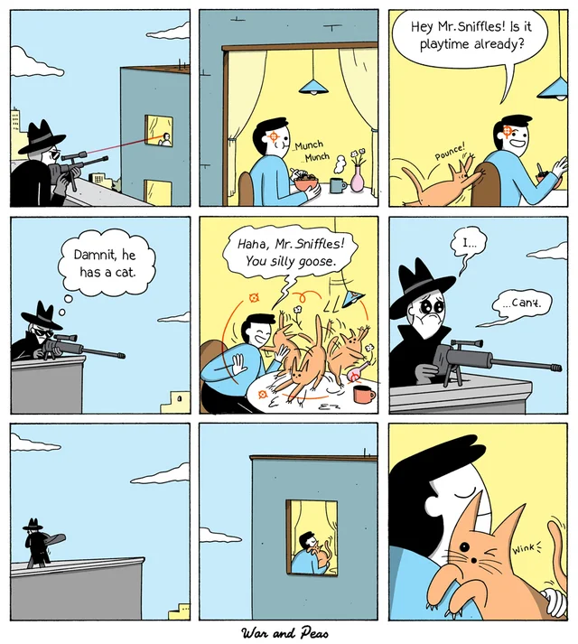 WholesomeMeme's tweet photo. Comic by @warandpeass https://t.co/eS9iYdbBPD