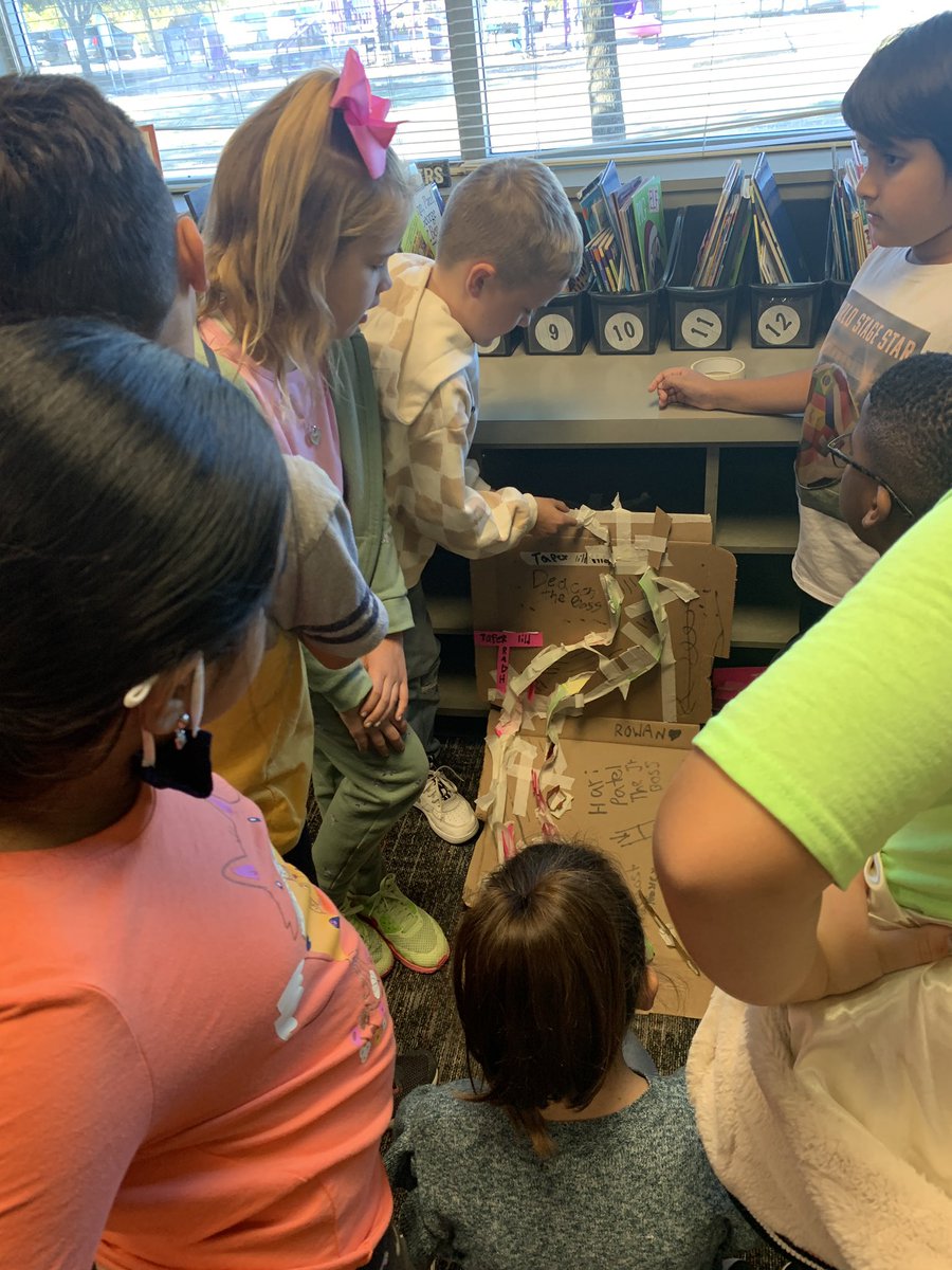 bethHollis9's tweet photo. Second grade students in @BrittanyBraun17 class shared their STEM projects with @LNWatson420 and @bethHollis9 third graders. https://t.co/aw7M1bhbOr