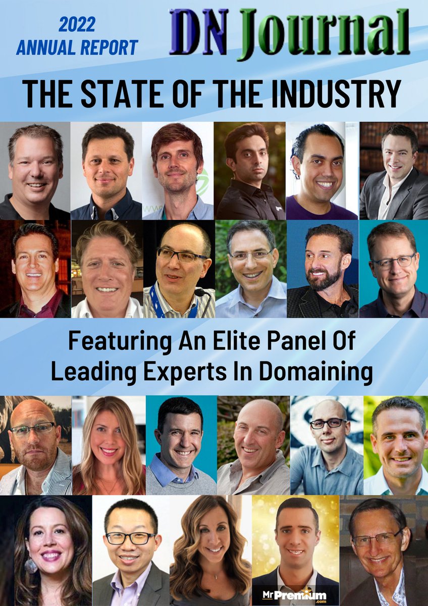 MrPremiumDotCom's tweet photo. ⭐    ⭐    ⭐    ⭐    ⭐

A privilege for me to have
participated in the annual
#DNJournal State of Industry
2022 domains report.

Thank you @DNJournal  
from Mark Ghoriafi
[https://t.co/TfQlZPWdhZ Founder]
__________________________
🌐 READ HERE: 
https://t.co/iLOSETYTjH https://t.co/gp91LZh7Q6