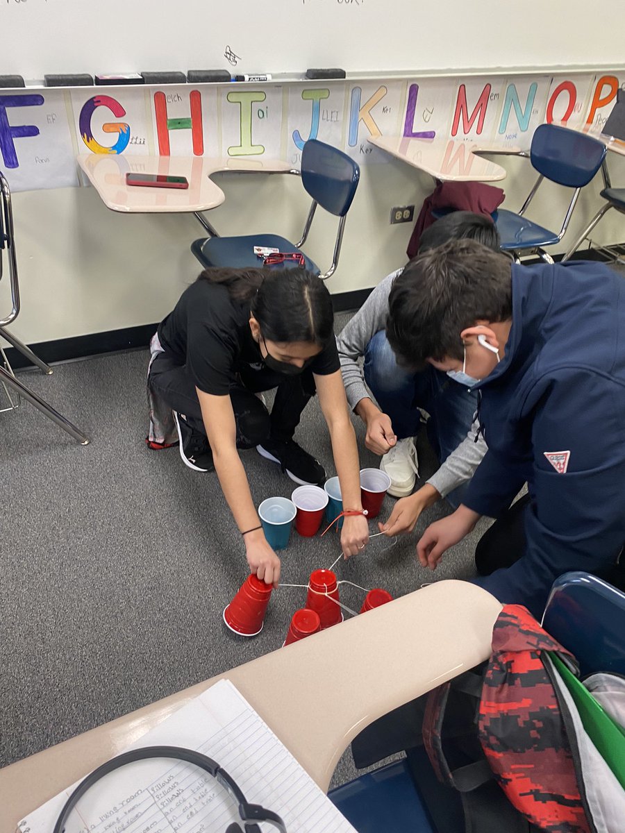 MrsGonzalezPHS1's tweet photo. Such a fun time watching my ESL level 1 students compete in this team builder activity! New students, new native languages in the class, but same eagerness to compete! #youbelong #phspirates #palatine https://t.co/g55a1Jdksr
