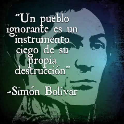 NMABarinas's tweet photo. #19Ener Pensamiento de Nuestro libertador padre de la patria grande Simon Bolivar.
#DigesaludFANBCuidaTuSalud https://t.co/DvIIkfQ2I9