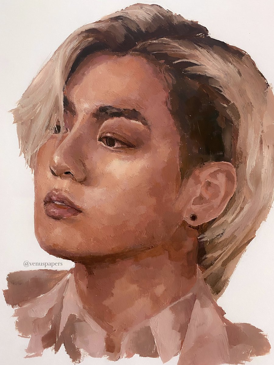 venuspapers's tweet image. jeon jungkook in acrylic paint

#btsfanart #JUNGKOOK