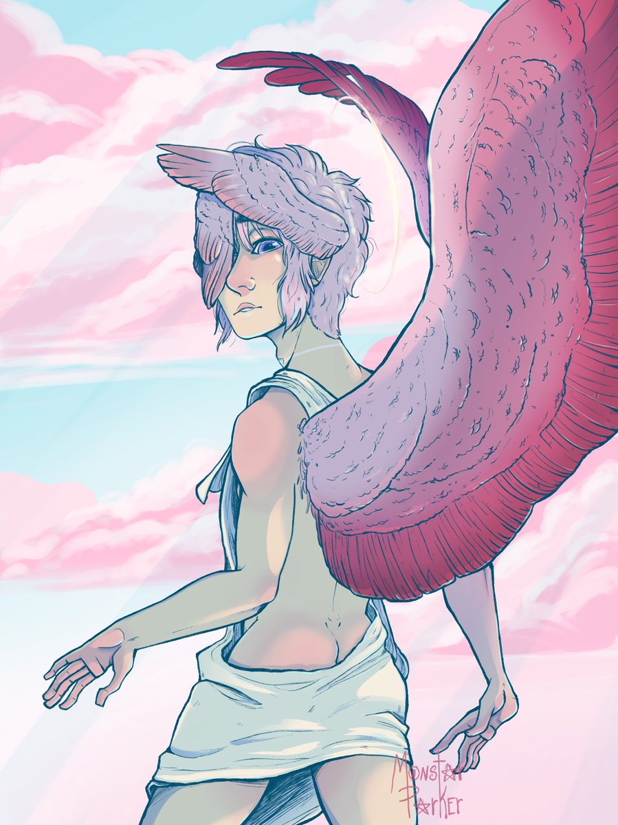 MonstarParker's tweet photo. Got baked and drew Milos seeing Mason for the first time. 🥰 https://t.co/LSljxdLeQA