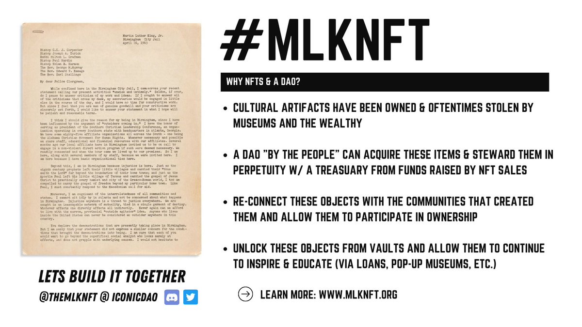 The MLK Letter NFT Project (📜,⚖️️) tweet media