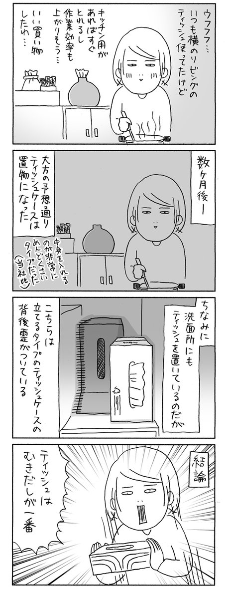 ティッシュケースと私
https://t.co/ZRpUhuCmjB 