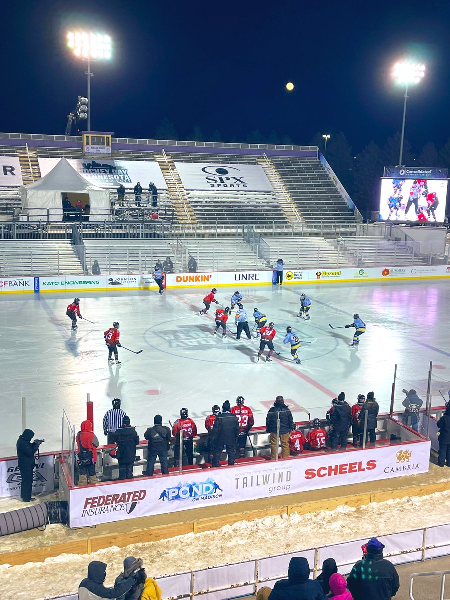 We’re having a blast cheering on <a href="/WestGirlsPuck/">Mankato West Girls Hockey</a> at #HockeyIsForHer Night <a href="/hockeydayKATO/">hockeydaymankato</a> <a href="/HockeyDayMN/">Hockey Day Minnesota</a>!! Ladies are warriors out there battling in -20 degree wind chill!!! 

#Community #Family