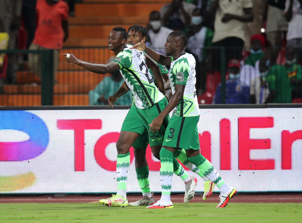 CAF_Online's tweet photo. 3⃣ games.
9⃣ points.
6⃣ goals.
2⃣ clean sheets.
1⃣ goal conceded.

#TeamNigeria mean business in #AFCON2021.

#TotalEnergiesAFCON2021 | @thenff | @NGSuperEagles https://t.co/ZbbGHOCocm