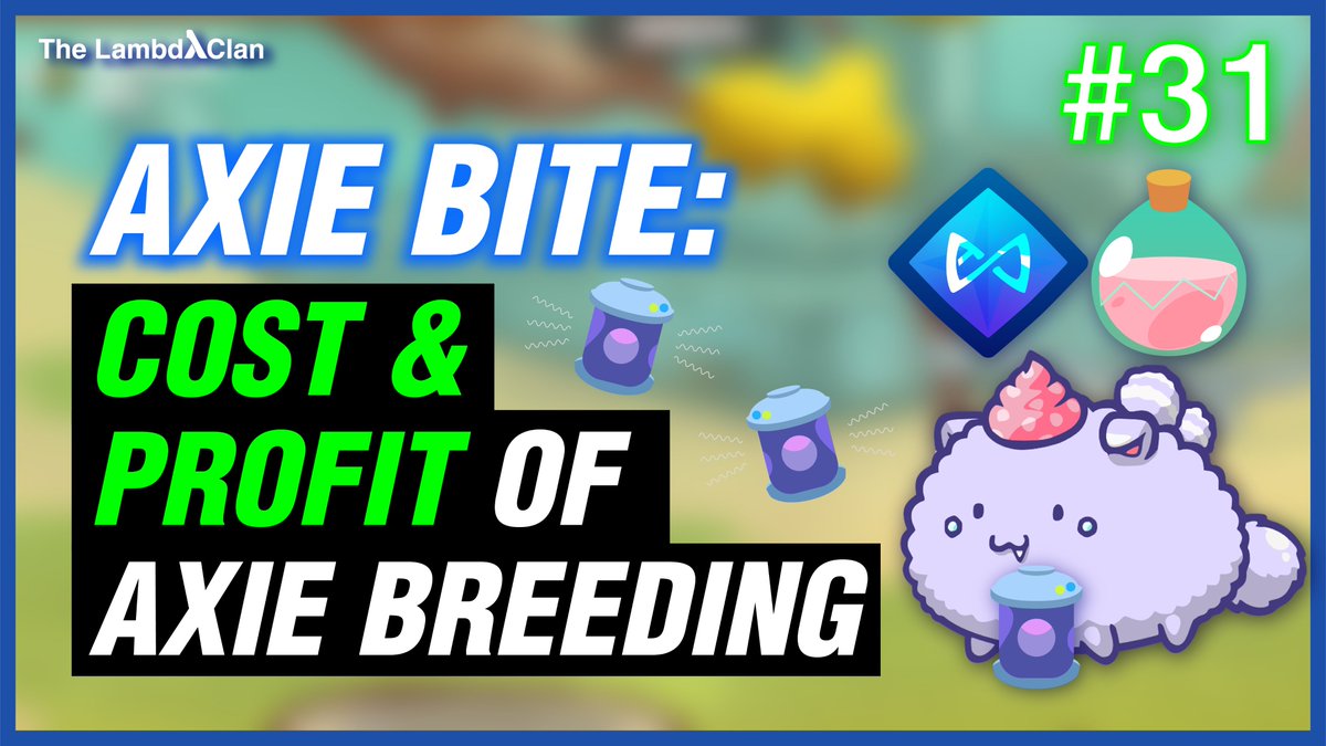 lambdaclan's tweet image. Axie breeding gets cheaper the more you do it, here’s why:
youtu.be/iUVy0wlV2fo

Subscribe to our YouTube channel here, with new videos every week: youtube.com/channel/UCVRrO…

#AxieInfinity #AxieScholarship #AxieInfinityScholarship #LambdaClan #AxieTips #AxieBites