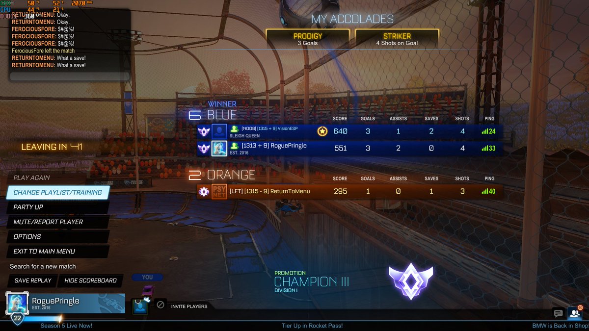 a lil bit of late rocket league wt @OblifiVAL ez