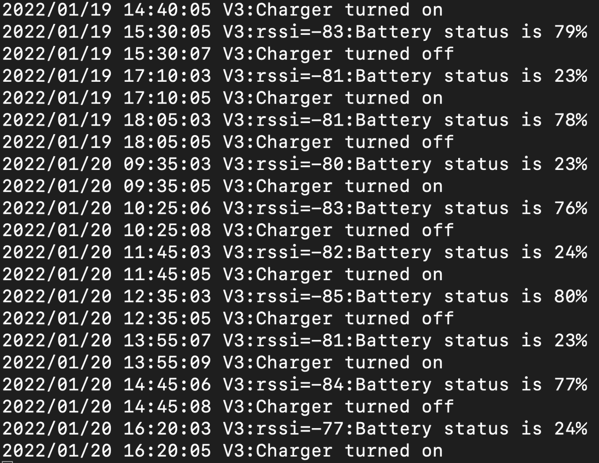 jh3ktl's tweet photo. #Python program controls the #MacBookPro charger connected to #TPLink #HS105 between 20% to 80% automatically.
#hamradio https://t.co/mik1QFgqIM