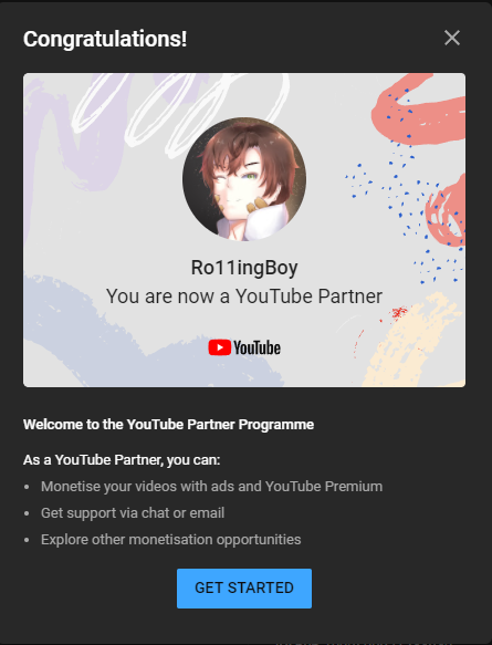 ro11ingboy's tweet photo. finally. 🥺 i'll work even harder youtube-san. https://t.co/Qn2h4OaErC