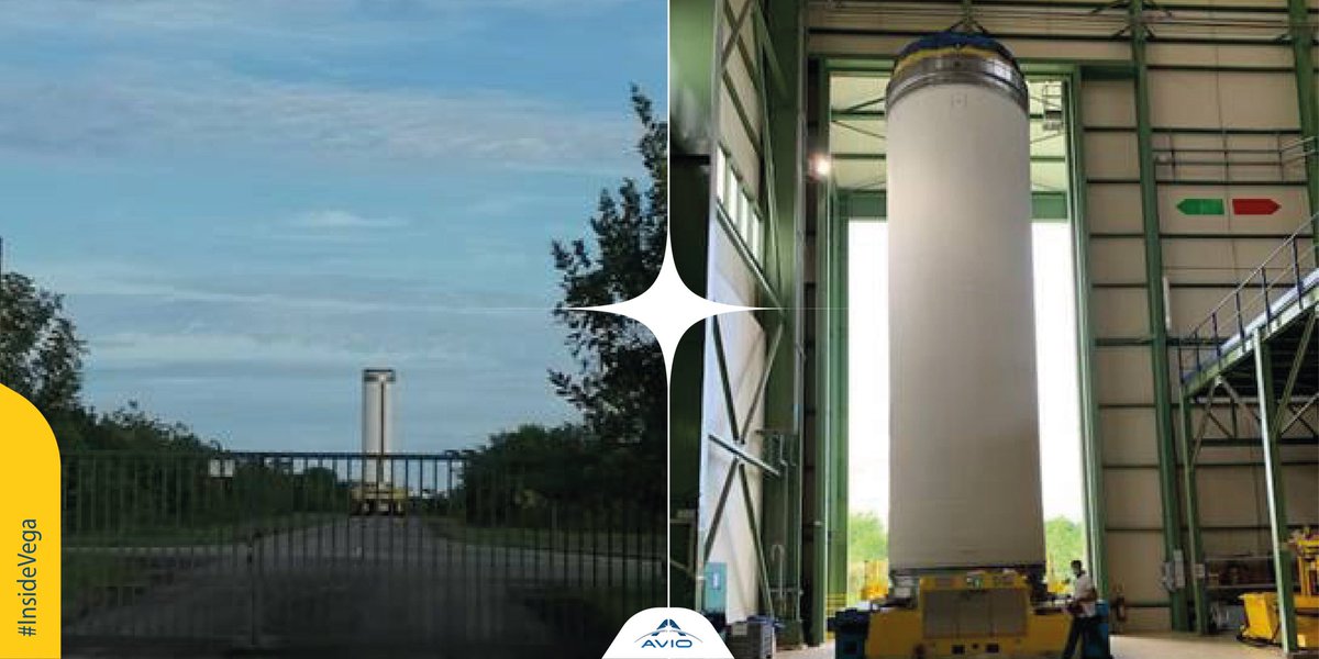 RevesdEspace's tweet photo. Le vol inaugural de #VegaC #VV21 (#VVC1) se prépare activement 🚀
En Guyane, le moteur à propergol solide P120C a été activé et transféré de l’Usine Propergol de Guyane (UPG) de Regulus aux installations d’Europropulsion au @EuropeSpacePort
📷 @Avio_Group https://t.co/vlsfPVF28I