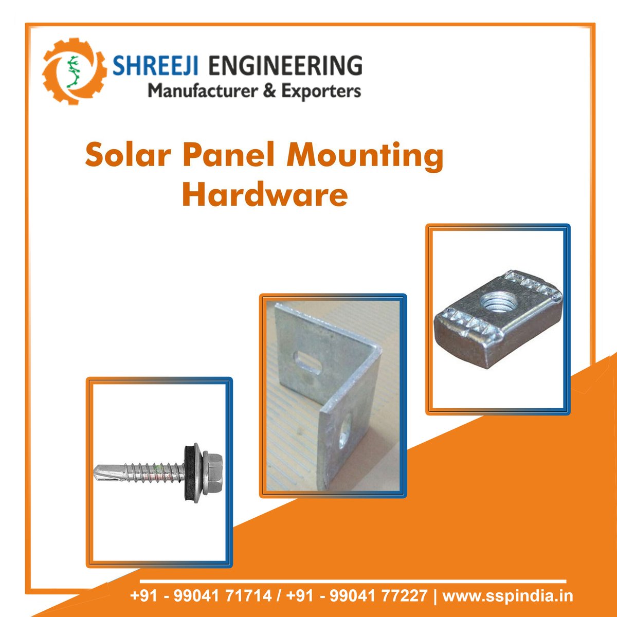 Shreejiengineer's tweet image. Solar Panel Mounting Hardware
sspindia.in
Due to our rich industry experience and knowledge in solar panel mounting industry, we have been able to manufacture and supply a wide array of best quality Solar Panel Mounting Hardware.#solarmounting #hardware #solarhardware