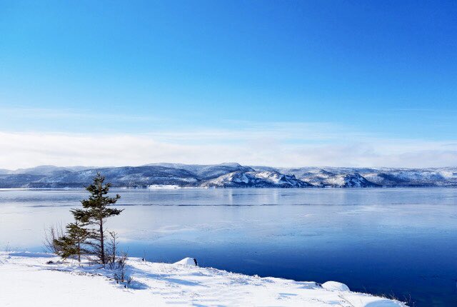 A view of Bonne Bay on a nice day. Normally this would be all frozen by now but for the last two years our winters have been too warm for that to happen.