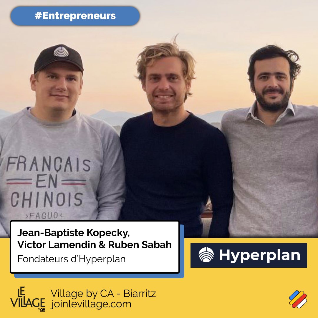 Village by CA - Pyrénées Gascogne (@joinlevillage) on Twitter photo 🚀 Programme d'accélération Saison #3
💁♀️Présentation
Jean-Baptiste Kopecky, Victor Lamendin, Ruben Sabah, fondateurs d'<a href="/hyperplan_eu/">Hyperplan</a>
#AgTech #Startup poke <a href="/FermeDigitale/">La Ferme Digitale</a>
⬇️ ⬇️ ⬇️ 🚀 Programme d'accélération Saison #3
💁♀️Présentation
Jean-Baptiste Kopecky, Victor Lamendin, Ruben Sabah, fondateurs d'<a href="/hyperplan_eu/">Hyperplan</a>
#AgTech #Startup poke <a href="/FermeDigitale/">La Ferme Digitale</a>
⬇️ ⬇️ ⬇️