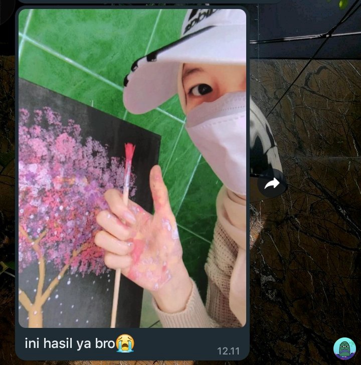 tanyakanrl's tweet image. 💚 she shows her works of art, while she is a definite art