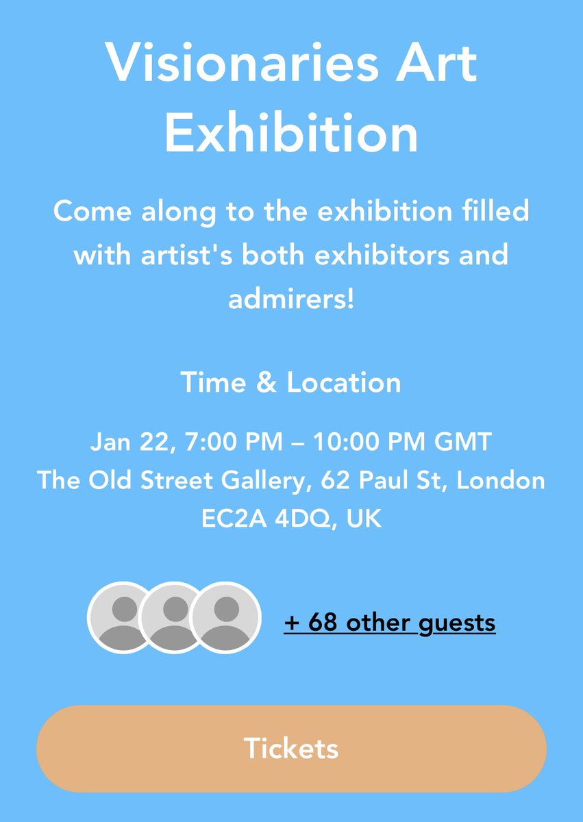 VisionariesHQ's tweet photo. Good Morning Visionaries!

VAE 🎨

As a reminder of the importance of Safety and Good Vibes, we are fast approaching the day, if you haven’t already got your tickets, be sure to get yours as soon as possible people! 

#VisionariesEvent 🔊
#VisionariesArtExhibition 🎨 https://t.co/UgtOfR4ceL