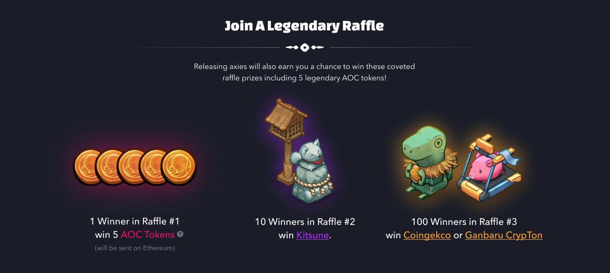 One shot one opportunity (per released Axie) ✨