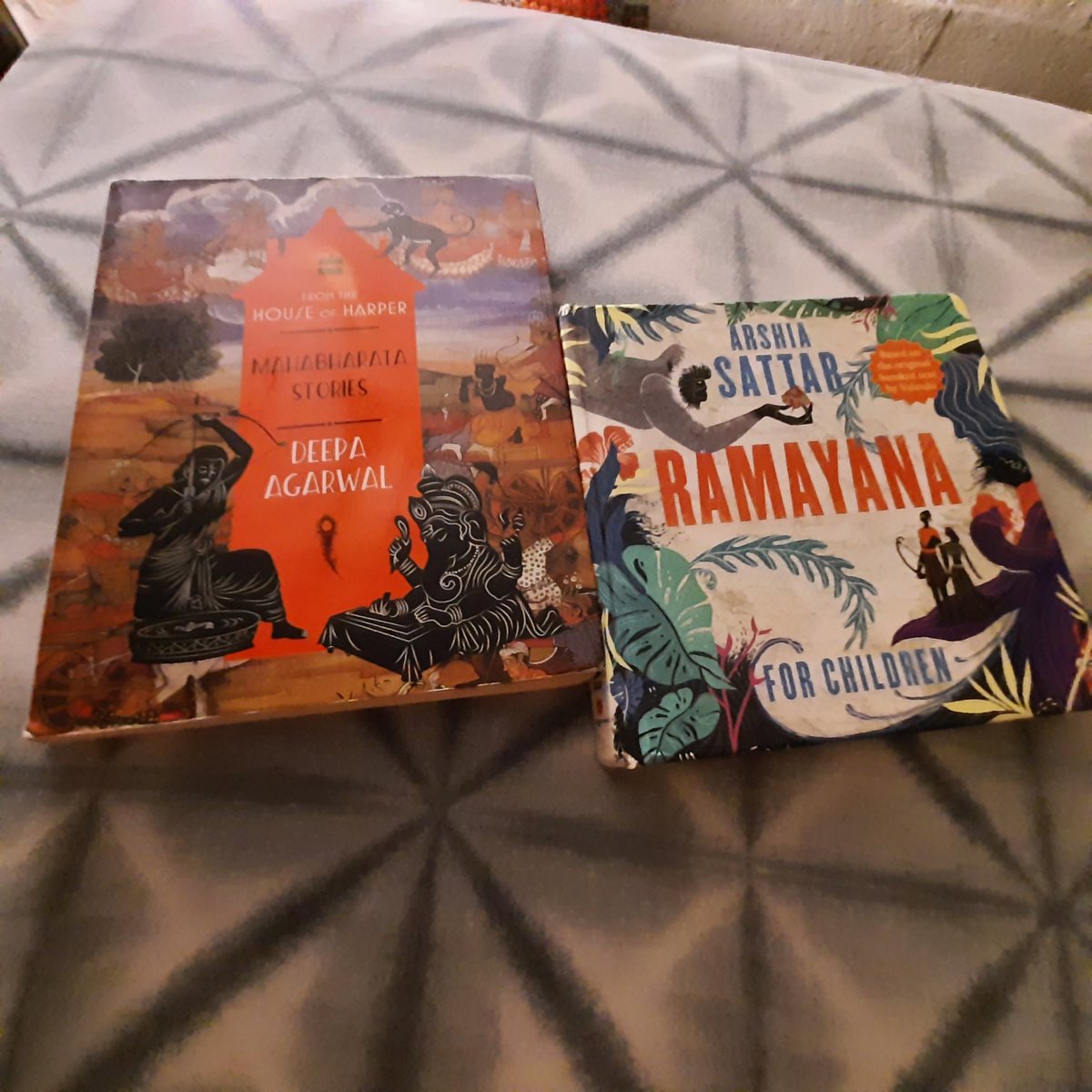 KiducateTweet's tweet photo. The greatest #epics of #India, the #Mahabharata &amp; the #Ramayana just finished the former with Little Ms.S. So #happy for Little Ms.S 2 have been introduced 2 these through such #Fantastico literacy work.Thank u #Kidzalaya #kidsbooks #read https://t.co/MBlQ7UVgnE