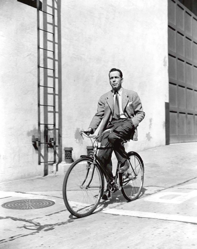 Imagine spending $80,000 on a giant truck to let everyone know you're really masculine, and then it turns out Humphrey Bogart looks infinitely cooler on a bicycle.