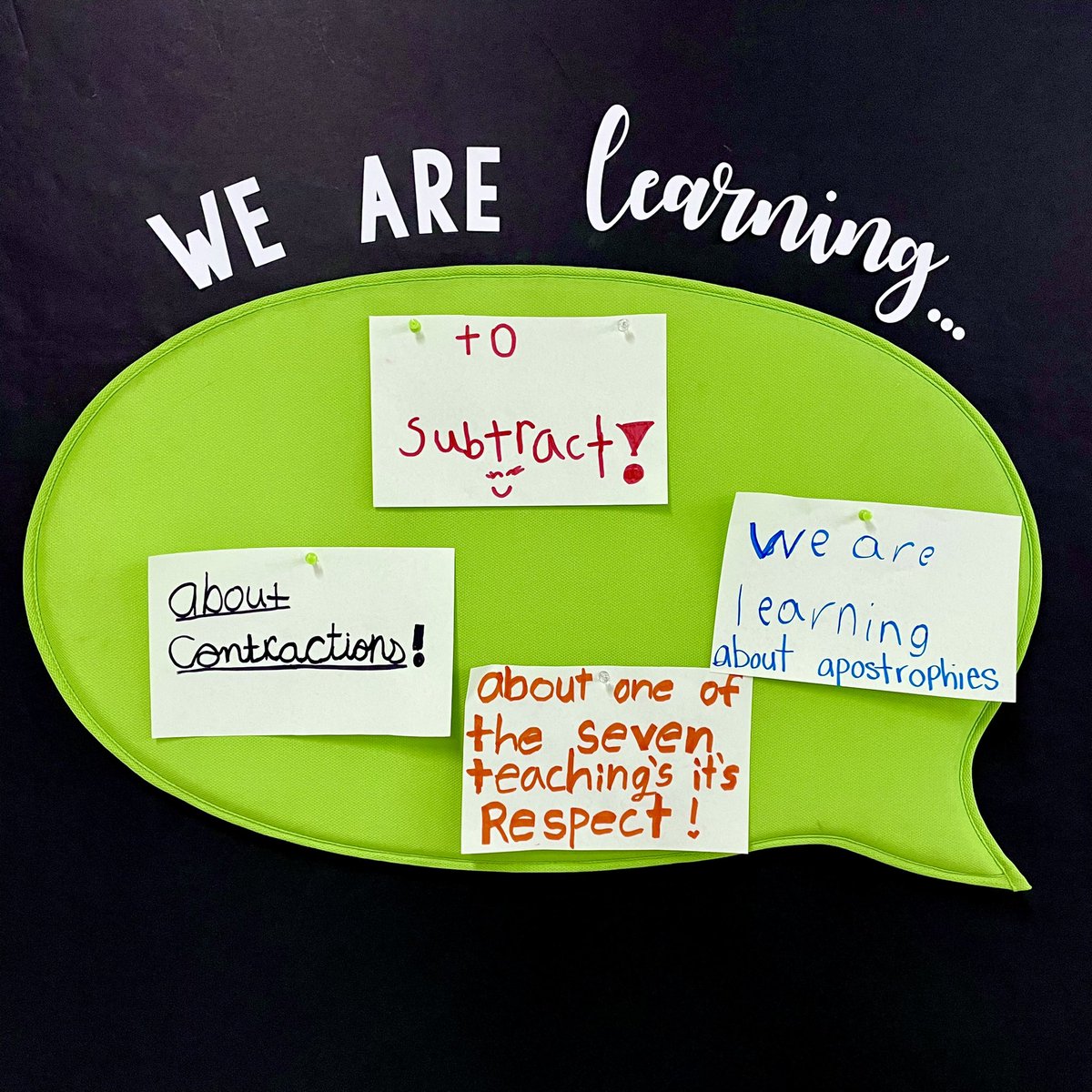 WE ARE LEARNING … 💡The kids love updating our learning goals every few days! This is one quick and easy way to make sure we are on track as a class and aware of the intent of our learning! <a href="/norquayschool1/">Norquay School</a> @WinnipegSD #winnipegsd