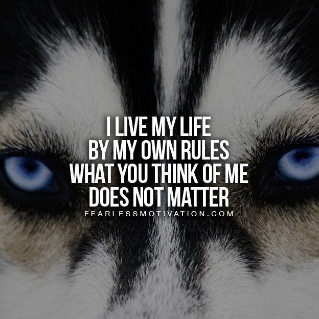 Power of Positivity on X: I don't care what other people think of me. I enjoy  my life with my own rules.  / X