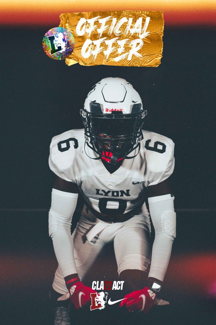 E (@alcorn_eli) on Twitter photo After a great conversation with <a href="/LyonHBC/">Chris Douglas 🏈</a>, I’m blessed to receive an offer from Lyon College. After a great conversation with <a href="/LyonHBC/">Chris Douglas 🏈</a>, I’m blessed to receive an offer from Lyon College.