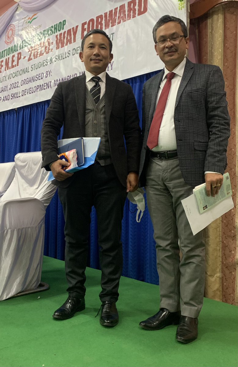 JCRE_Skill's tweet photo. Shri Niranjan Singh, Director - JCRE Skill Solutions (Big Concepts), speaking at NEP 2020: Way Forward with special reference to Employability, Vocational Studies &amp; Skill Development at Manipur University, Imphal. @dpradhanbjp @Rajeev_GoI @MSDESkillIndia @NSDCINDIA @DGT_MSDE https://t.co/ZUCmiTZhjh