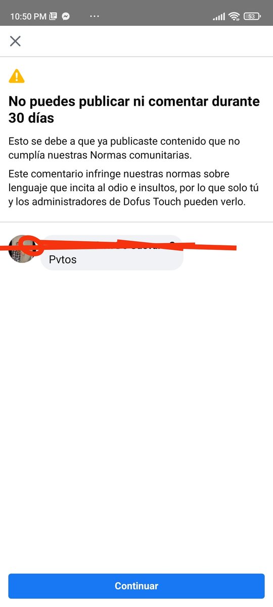 Latro0's tweet photo. @WillyrexYT Vean por lo que me suspendió @facebookapp https://t.co/ORYyopdjtH