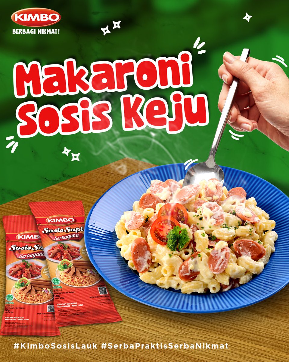 KIMBO INDONESIA (@kimboidn) on Twitter photo Mana suaranya fans keju? Nih, mimin kasih resep menu keju buat #KimboFams semua. Cocok banget nikmatin menu ini sambil kumpul bareng keluarga.
Yuk, cek resepnya di instagram <a href="/KimboIdn/">KIMBO INDONESIA</a> 😉
#BerbagiNikmat #BikinSemuaHappy #KimboSosisLauk #SerbaPraktisSerbaNikmat #BihunGorengSosis Mana suaranya fans keju? Nih, mimin kasih resep menu keju buat #KimboFams semua. Cocok banget nikmatin menu ini sambil kumpul bareng keluarga.
Yuk, cek resepnya di instagram <a href="/KimboIdn/">KIMBO INDONESIA</a> 😉
#BerbagiNikmat #BikinSemuaHappy #KimboSosisLauk #SerbaPraktisSerbaNikmat #BihunGorengSosis