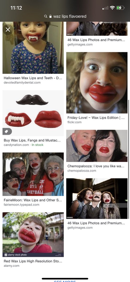 SarahLemmler's tweet photo. Do you guys remember these wax lips that would just be around sometimes? And they were subtly cherry flavored but were also inedible? What was up with that? https://t.co/XTseVDmFud
