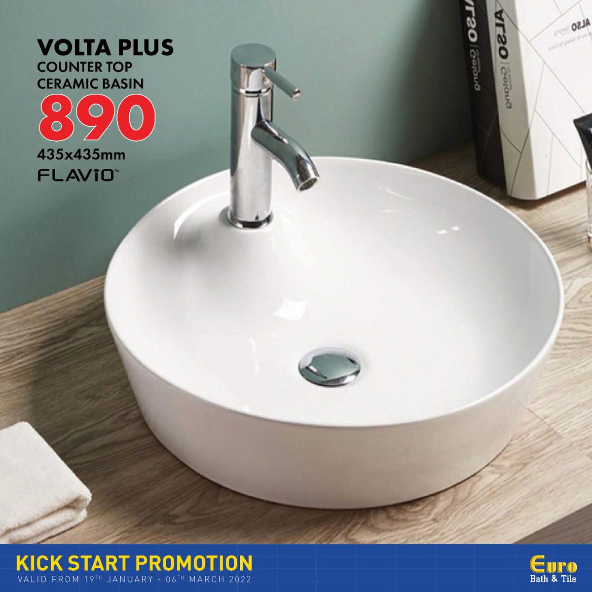 EurobathandTile's tweet photo. The #Flavio Volta Plus countertop basin is a stylish modern design round washbasin with tap hole that fits perfectly with the latest interior design trends. #countertopbasin #modern #minimalist https://t.co/AUBPXruWhk