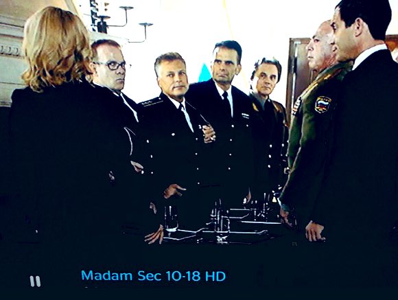 TommyBayiokos's tweet photo. With so many questions on Russia in the President’s press conference, - I’m reminded of my role as the Russian General (center) in Madam Secretary…🤣🎬🇺🇸 #TV #Russia #Pressconference #ActorDrummer #Scene #Russian https://t.co/wE4nzhkSwb